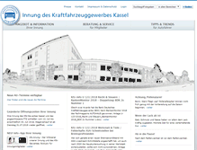 Tablet Screenshot of kfz-innung-kassel.de